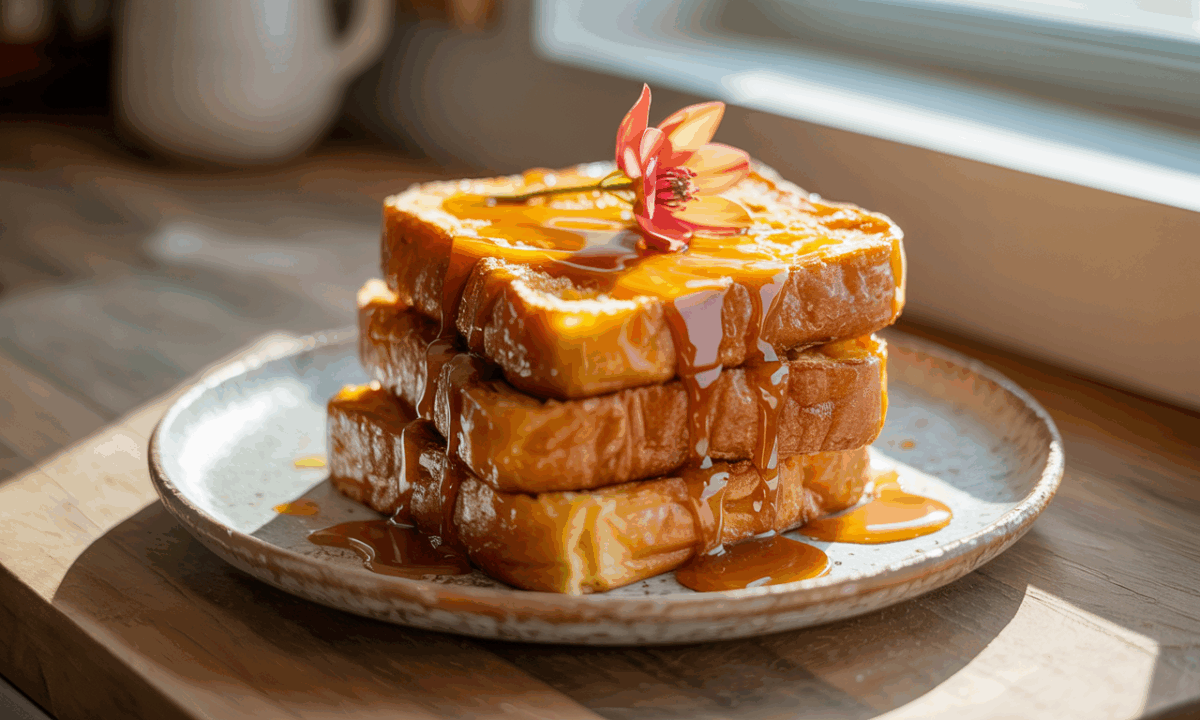 découvrez ce pain perdu au beurre demi-sel, un équilibre parfait entre croustillant et moelleux, qui ravive les souvenirs d'enfance dès la première bouchée.