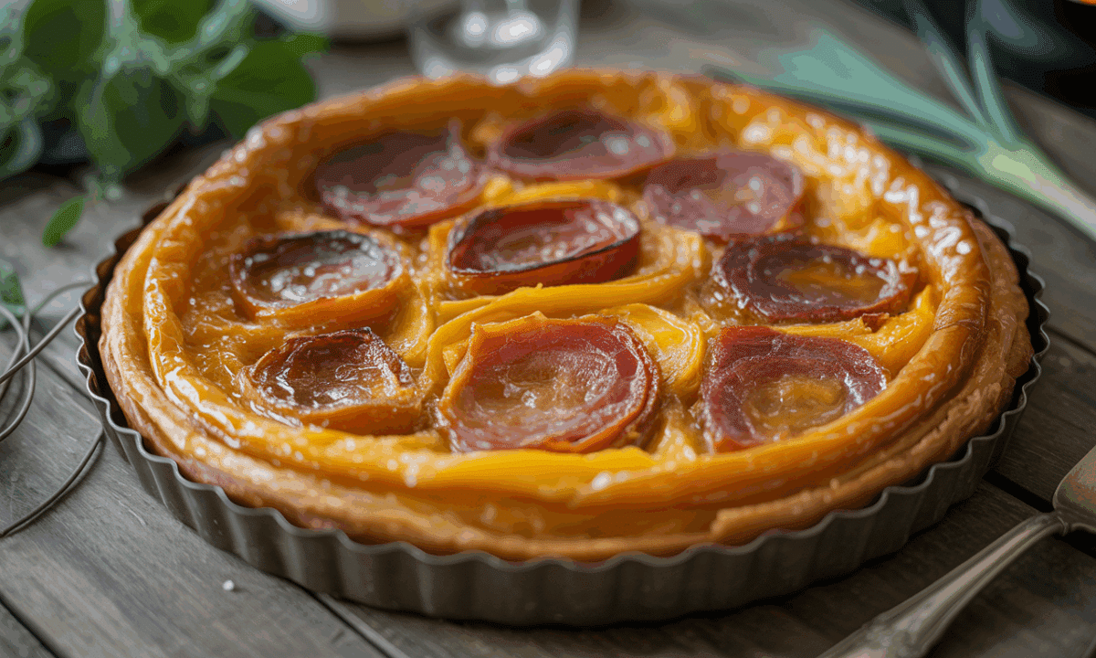 découvrez notre tatin courge-lardons dorée et fondante, une recette savoureuse qui séduira toute la table dès la première bouchée.