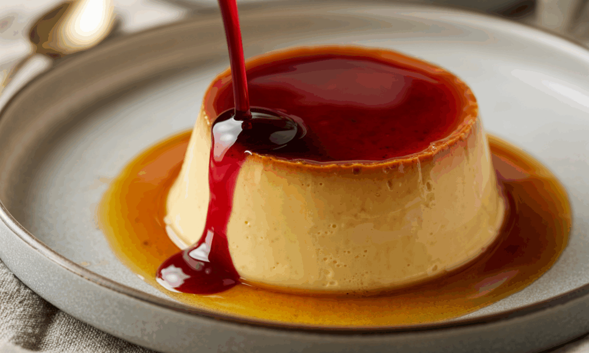 découvrez la recette élégante et simple du flan d’automne fondant, sublimé par un coulis étonnant au kaki, pour une touche gourmande et originale.