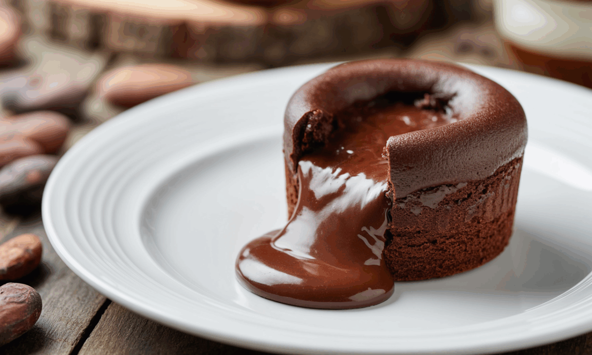 découvrez notre recette express de fondant mi-cuit au chocolat, prêt en 20 minutes, pour une explosion de saveurs fondantes qui ravira tous les amateurs de cacao dès la première bouchée.