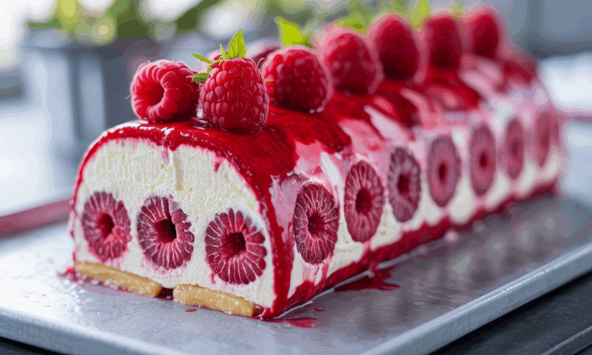 découvrez notre recette facile et sans cuisson de la bûche framboise mascarpone, un entremets glacé élégant alliant fraîcheur et douceur irrésistible, parfait pour toutes les occasions.