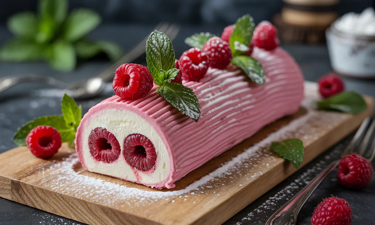 découvrez notre recette facile et sans cuisson de la bûche framboise mascarpone, un entremets glacé élégant alliant fraîcheur et douceur pour un dessert irrésistible.