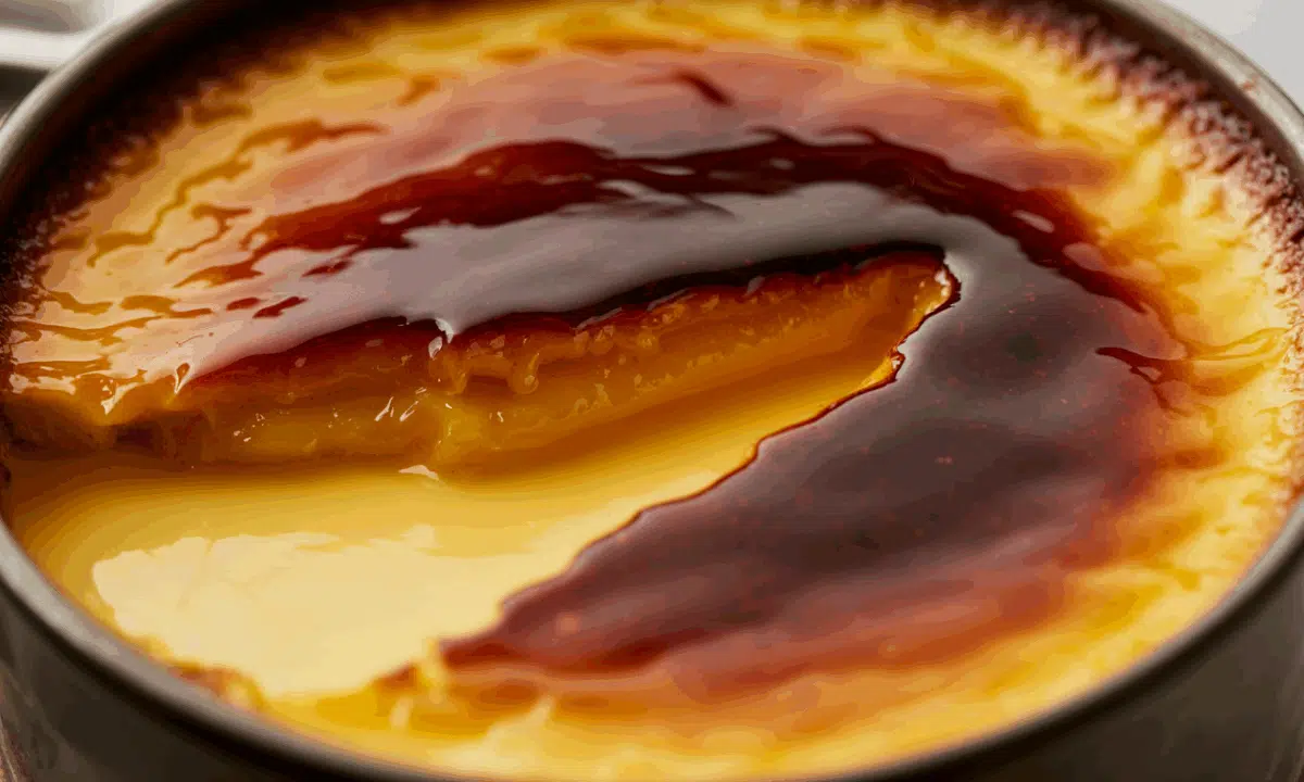 découvrez la crème brûlée de laurent mariotte, alliant une texture fondante à une croûte dorée croustillante pour un plaisir gourmand qui séduit les papilles.