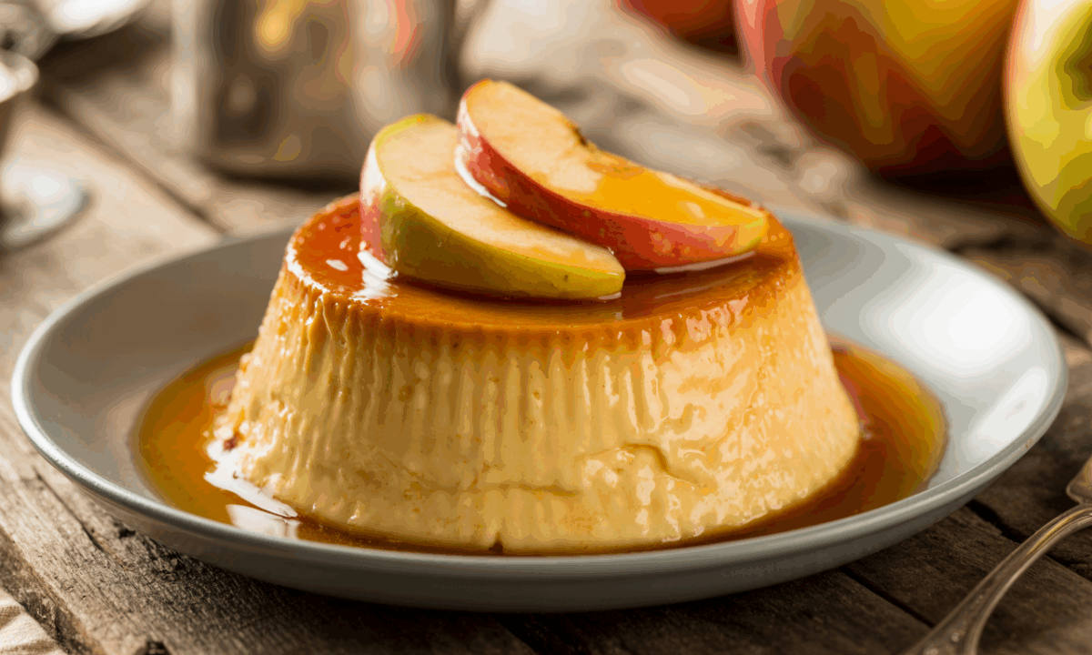 découvrez le délice vintage : un flan fondant aux pommes dorées et à la douceur de vanille, la recette secrète de nos grands-mères qui ravit chaque repas en famille.