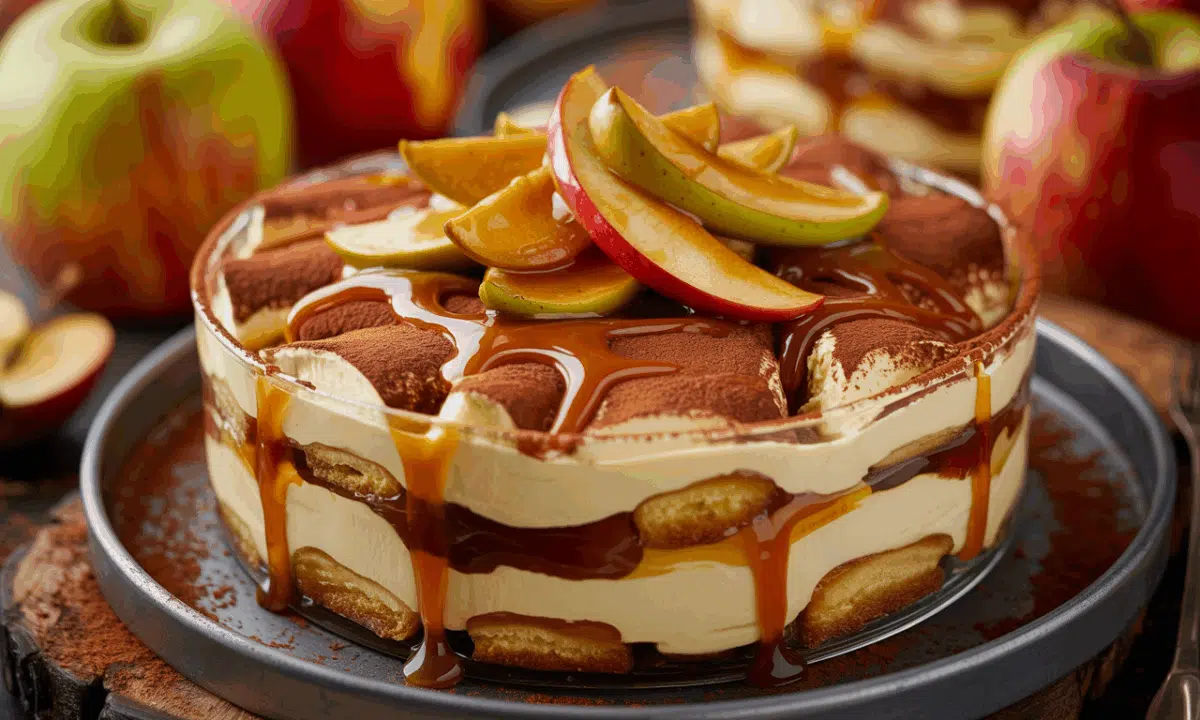 découvrez notre tiramisu au caramel beurre salé et pommes poêlées, une recette experte et irrésistiblement crémeuse qui met à l’honneur les saveurs chaleureuses de l’automne. un dessert gourmand à ne pas manquer !