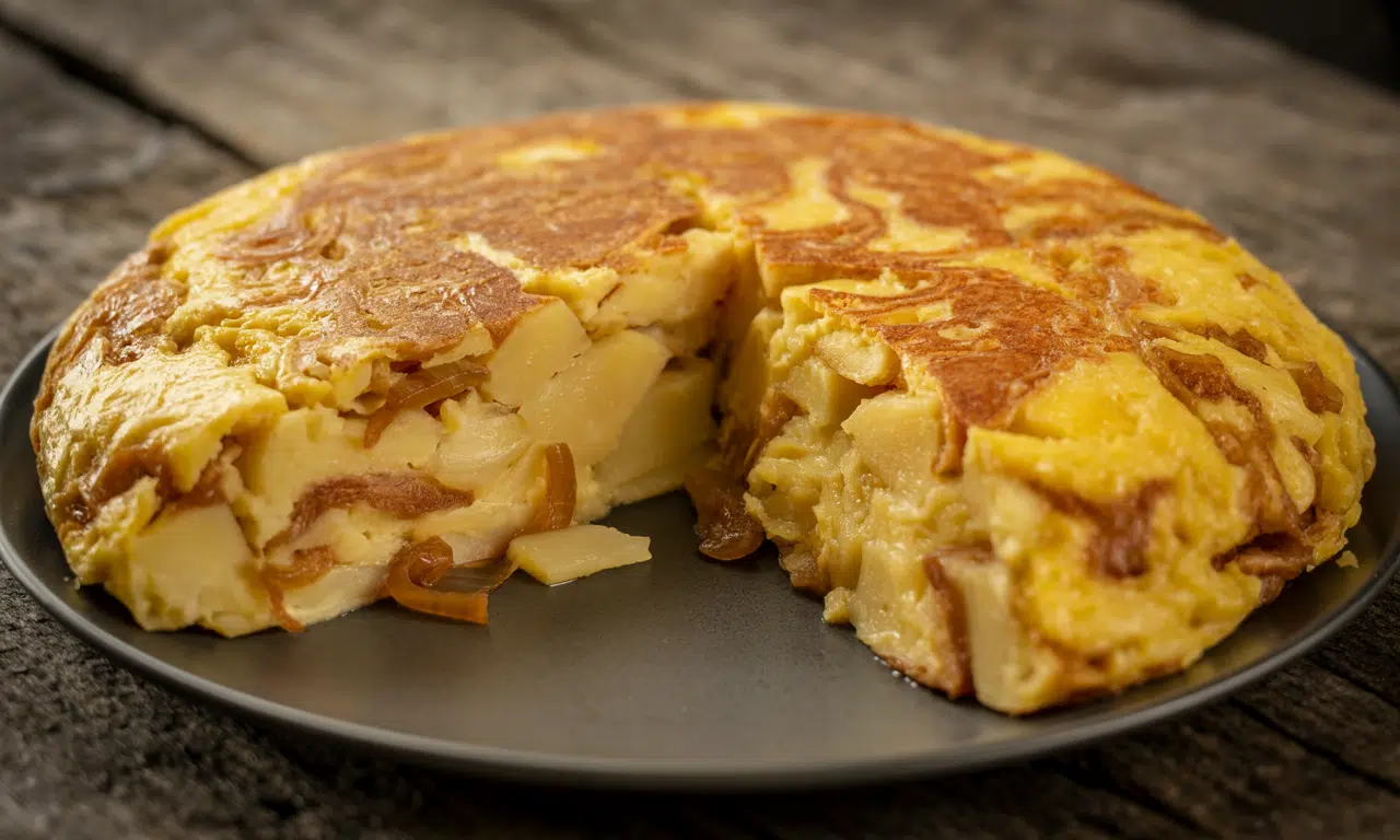 découvrez la recette authentique de la tortilla espagnole aux pommes de terre et oignons caramélisés, une délicieuse spécialité fondante qui séduit tous les gourmands.